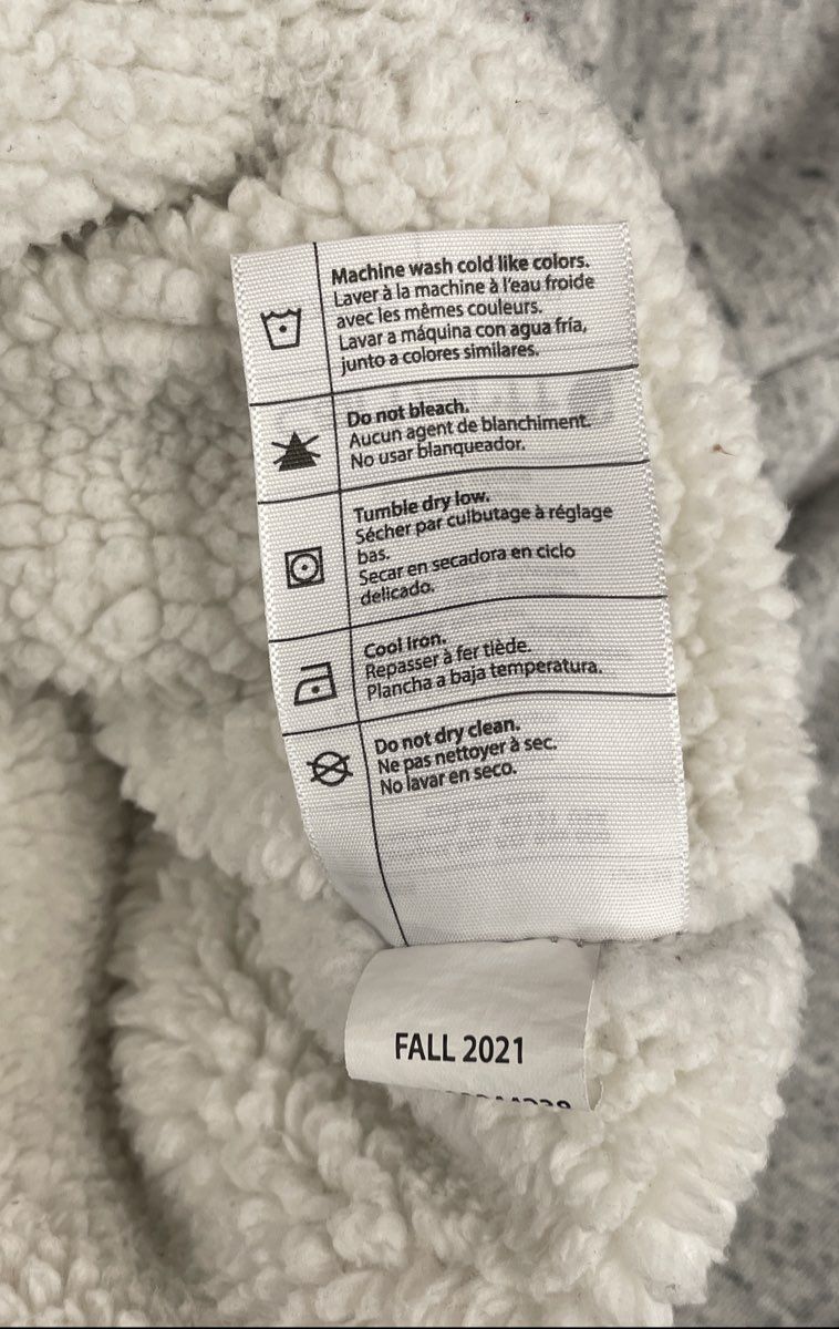 Carhartt Women's Sherpa Lined Full Zip Hoodie Jacket Grey Sz S (4-6)