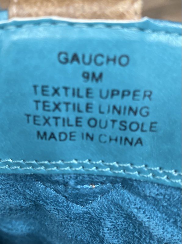 Coconuts Gaucho Tan Turquoise Blue Western Cowboy Boots Women's Size 9M