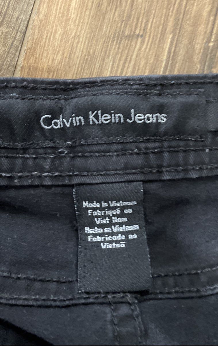 Calvin Klein Jeans Women's Black Stretch Cotton Five-Pocket Pants Sz 6