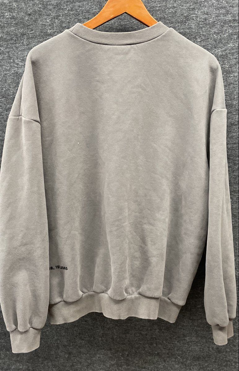 Meshki Women's Grey Crewneck Sweatshirt Logo Sydney Coordinates Sz S
