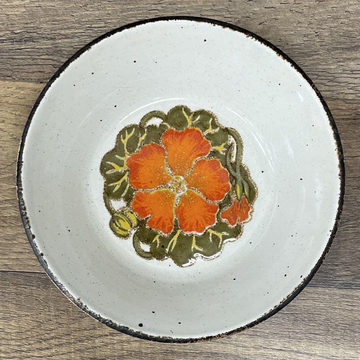 Vintage Midwinter Stonehenge Nasturtium Soup Cereal Bowl 6.5" England