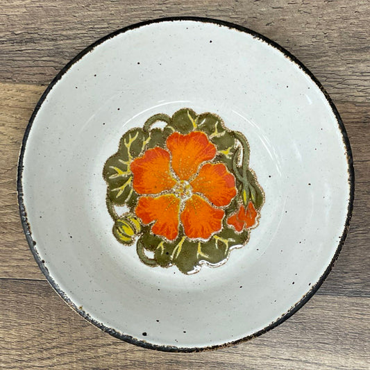 Vintage Midwinter Stonehenge Nasturtium Soup Cereal Bowl 6.5" England