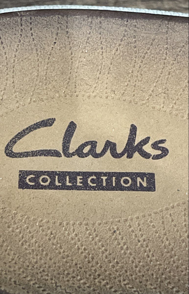 Clarks Collection Brown Perforated Adjustable Strap Slide Sandals Size 7M