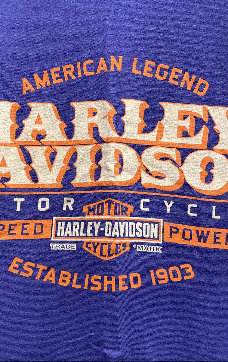 Harley-Davidson Texas Bedford Dealership T-Shirt Purple American Legend Sz 2XL