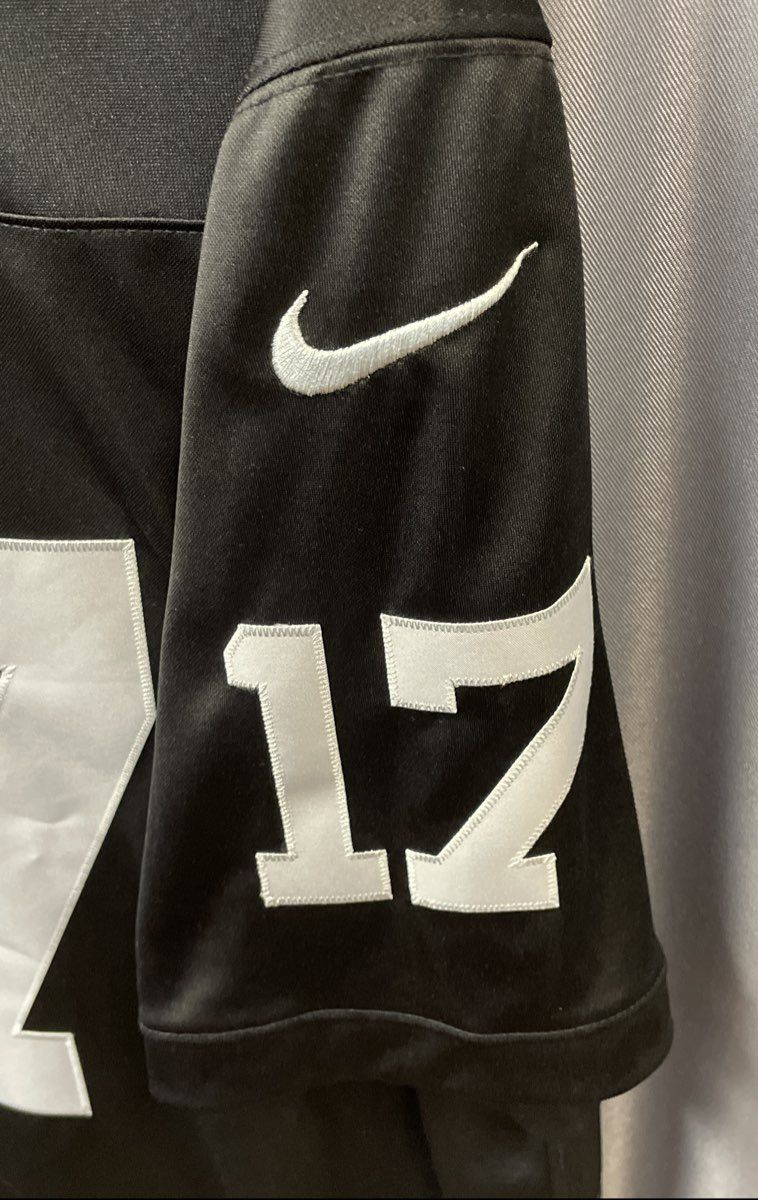 Nike Men's Las Vegas Raiders Davante Adams #17 Black Game Jersey Sz L