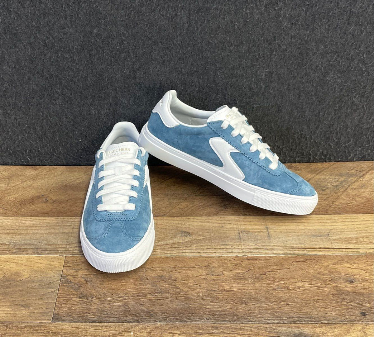 Skechers Court Classics Arch Fit Legend Light Blue Women's Sneakers Size 6