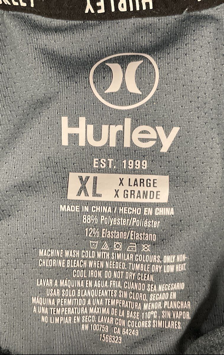 Hurley Men's Polo Shirts Set of 2 Teal Gray Burgundy Performance Stretch Sz XL