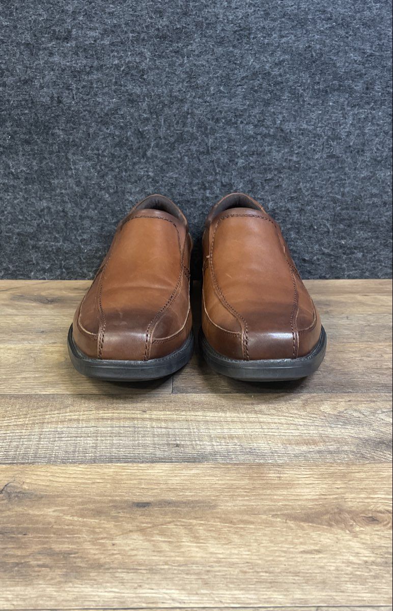 Rockport Charlesview Brown Leather Slip-On Loafer Dress Shoes Men's Size 13