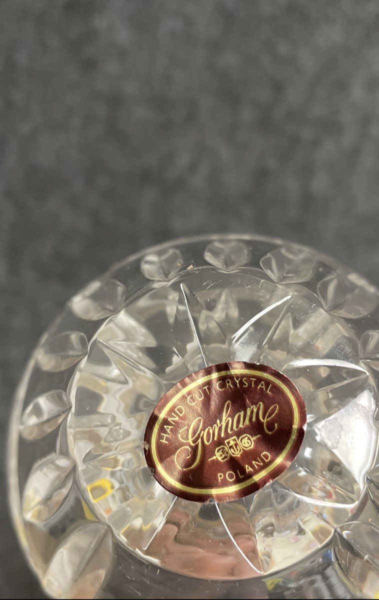 Crystal Glassware 4 Piece Lot Gorham Sugar Creamer Mikasa Vase Bowl Vintage
