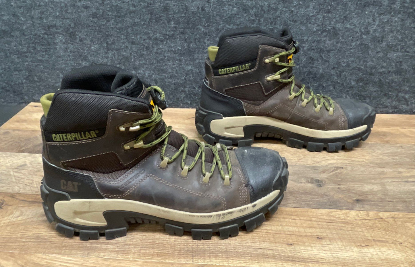 Caterpillar Streamline Runner P91541 Brown Composite Toe Work Boots Size 10.5