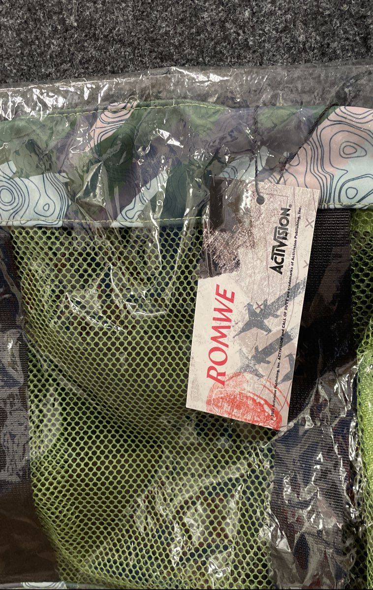Romwe Call of Duty Warzone Mesh Bag Backpack Activision 2022 New Sealed