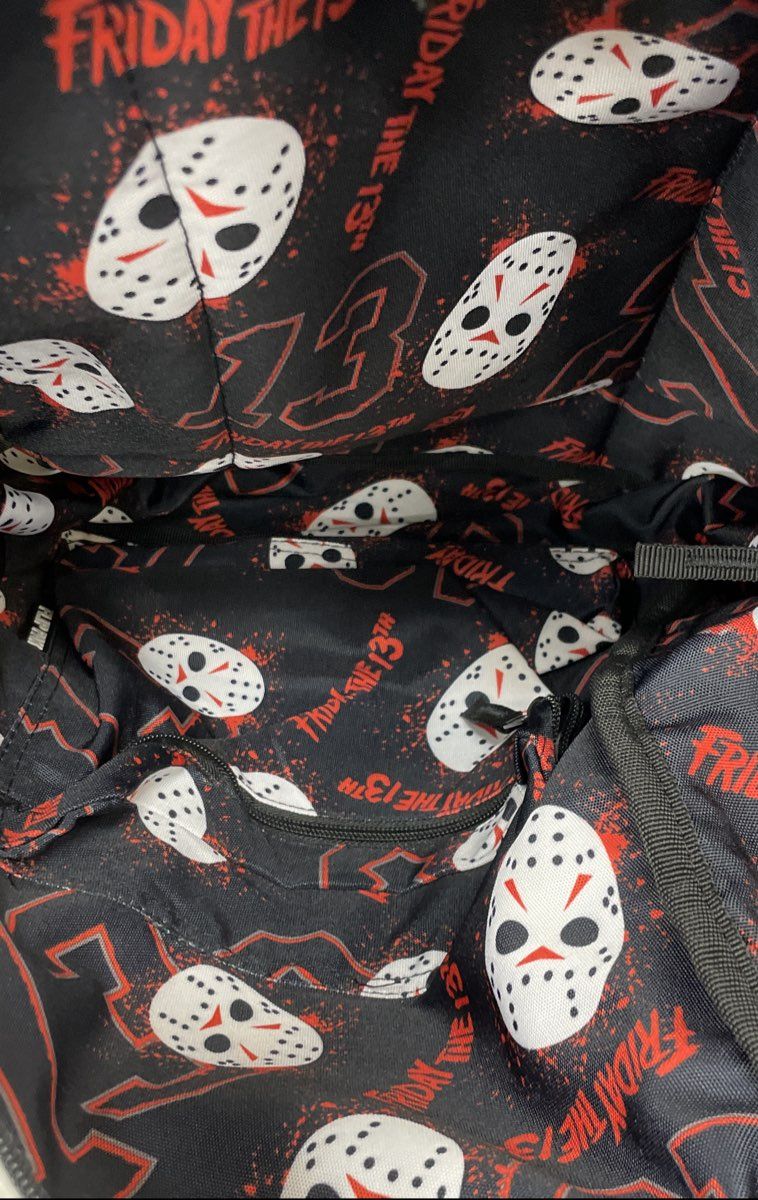 Friday The 13th Jason Voorhees White Jersey Style Mini Backpack