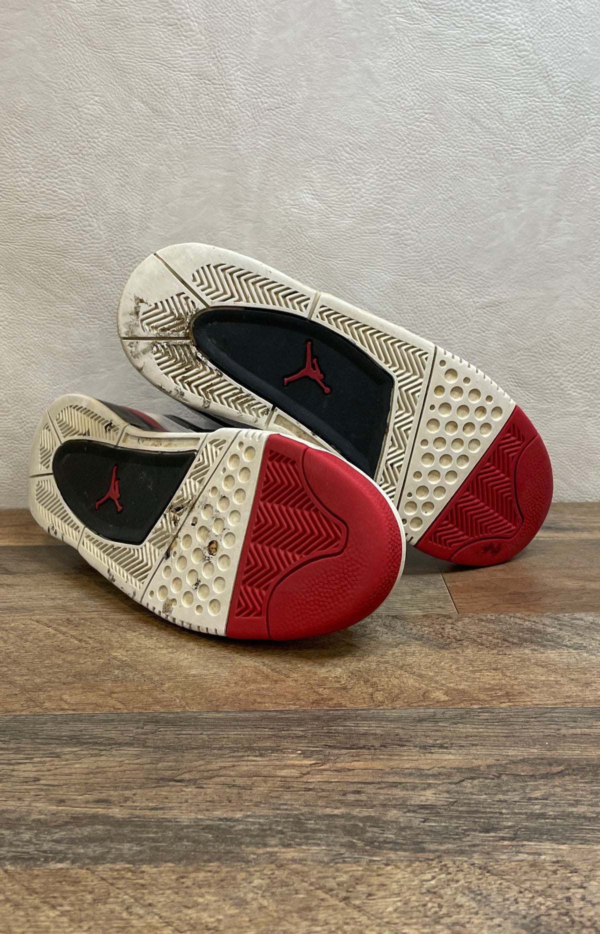 Nike Air Jordan Flight 23 White Black Gym Red Sneakers Size 8