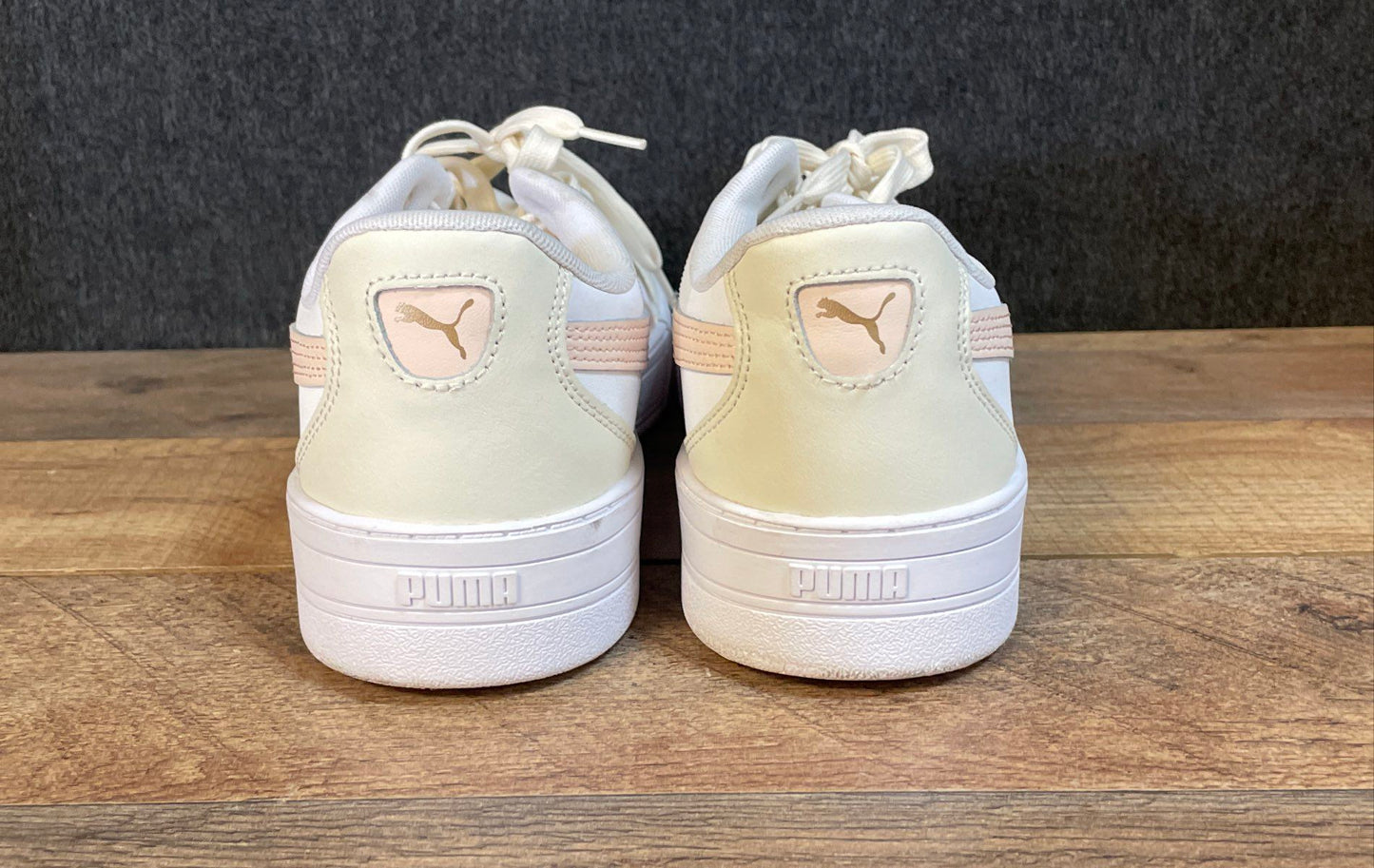 Puma Caven White Pink Women's Low Top Sneakers Size 10