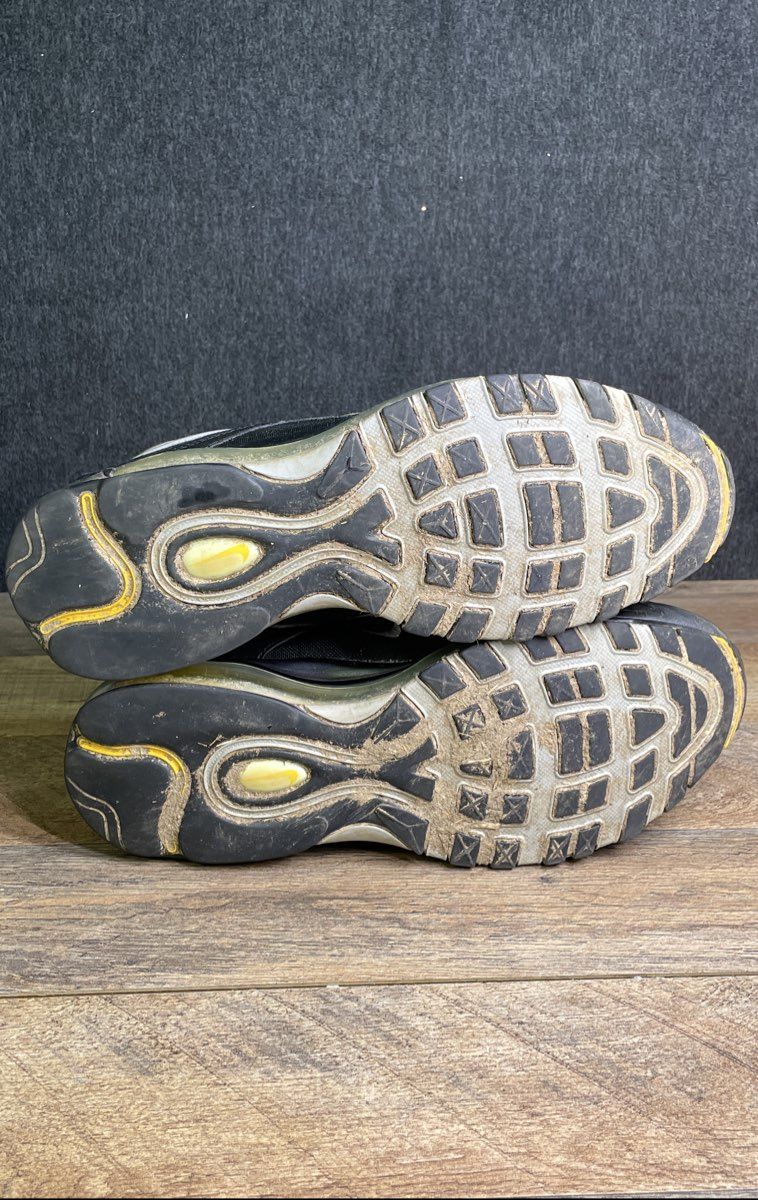 Nike Air Max 97 Steelers Black White Amarillo Men's Sneakers Size 11