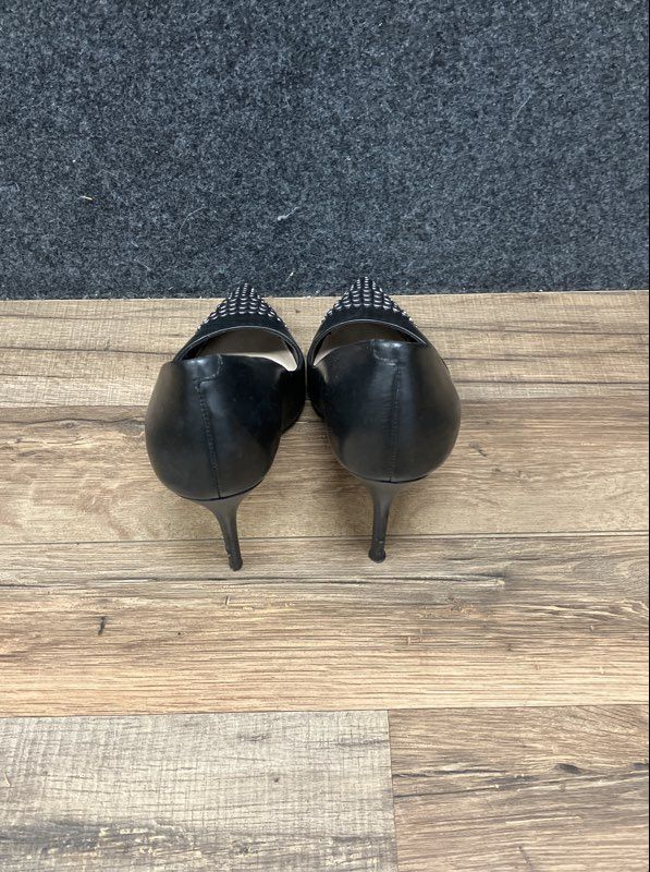Aldo Studded Pointed Toe Black Stiletto Heels Pumps Women's Size 6