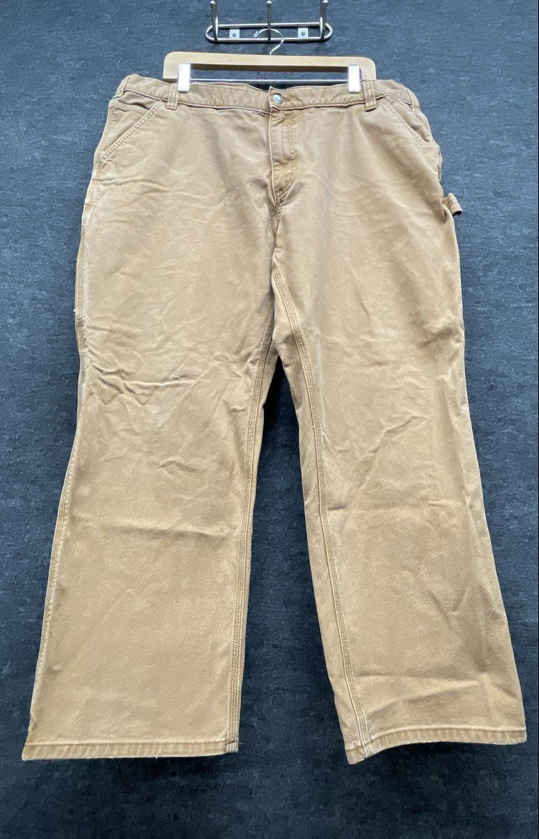 Carhartt Men's Brown B11 Washed Duck Canvas Carpenter Pants Dungaree