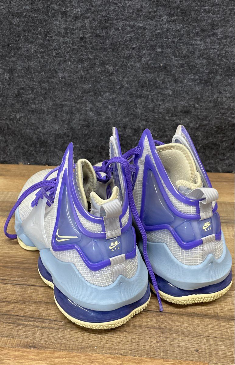 Nike LeBron 19 XIX Aura Citron Purple Basketball Shoes Size 6.5Y