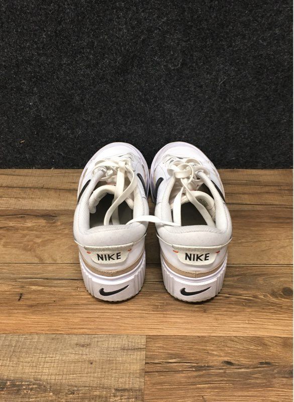 Nike Court Legacy Lift White Black Platform Women's Shoes DM7590-100 Size 6.5