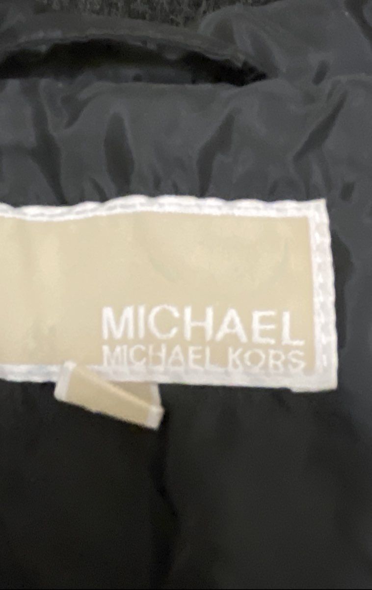 Michael Kors Women's Black Quilted Jacket Gold-Tone Hardware Size S