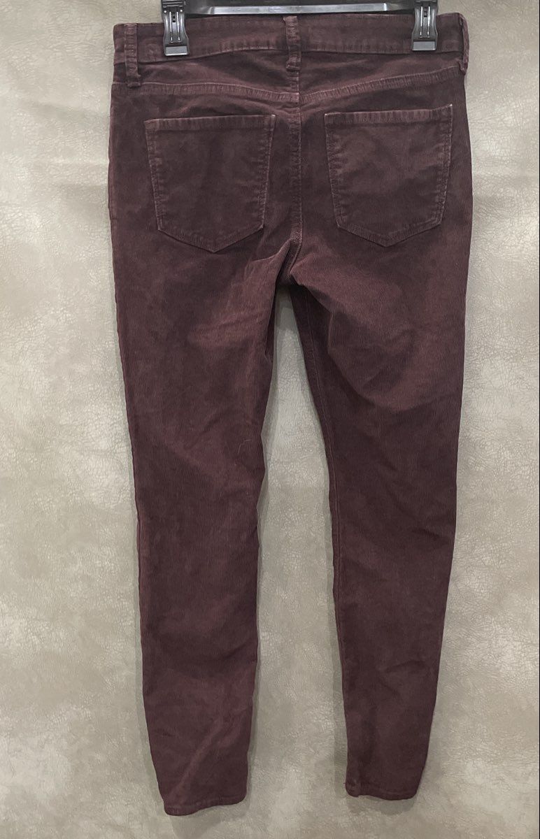 Old Navy Women's Rockstar Super Skinny Corduroy Pants Mauve Mid-Rise Sz 6