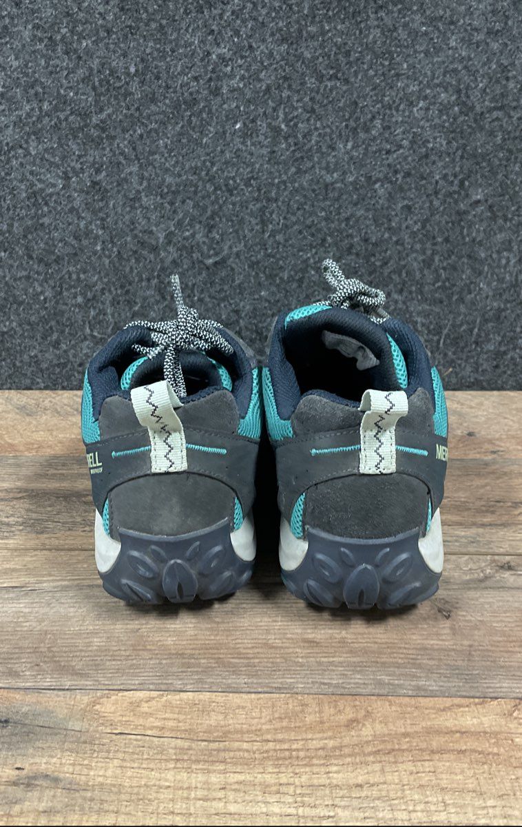 Merrell Siren Edge Q2 Waterproof Blue Grey Womens Hiking Shoes Sz 8.5