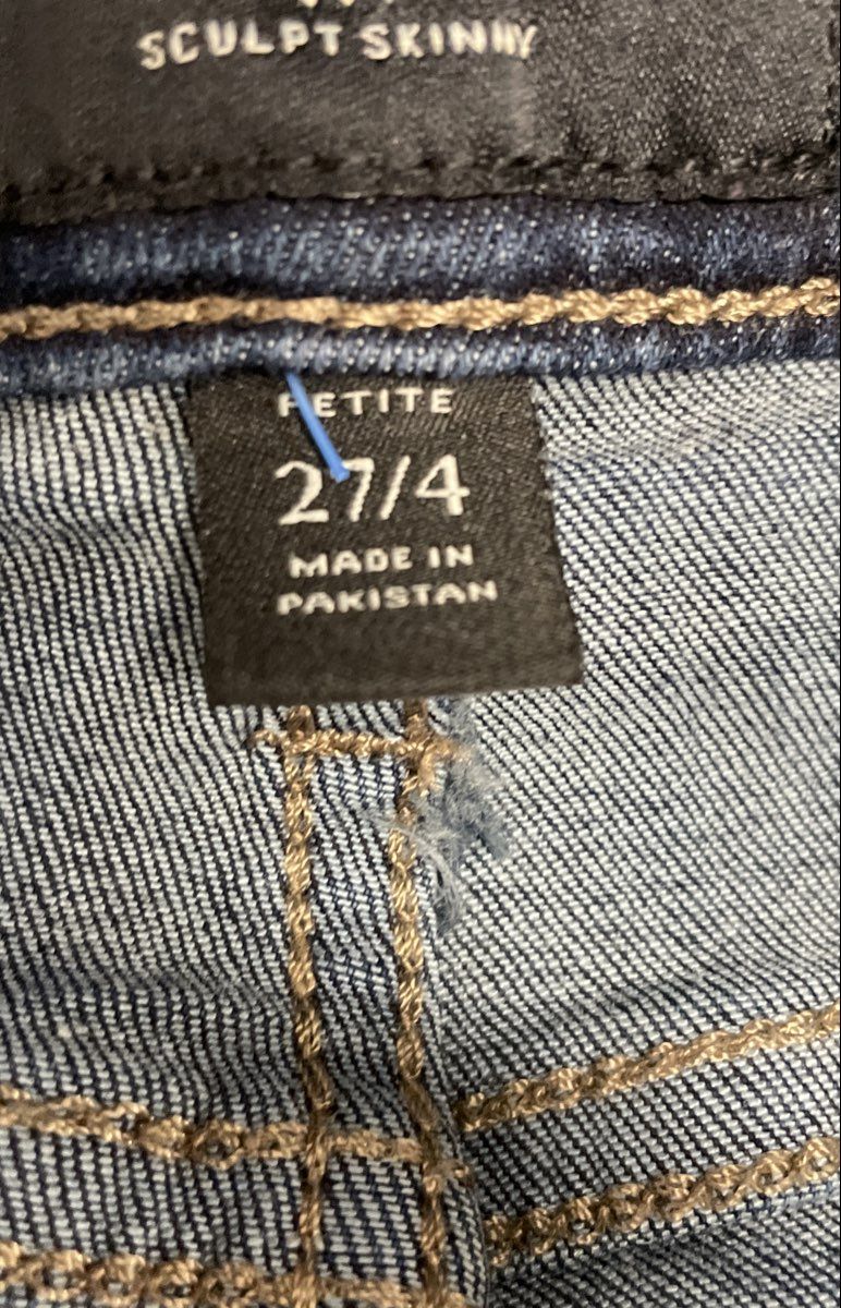 Banana Republic Women's Sculpt Skinny Jeans Blue Dark Wash Petite Sz 27/4