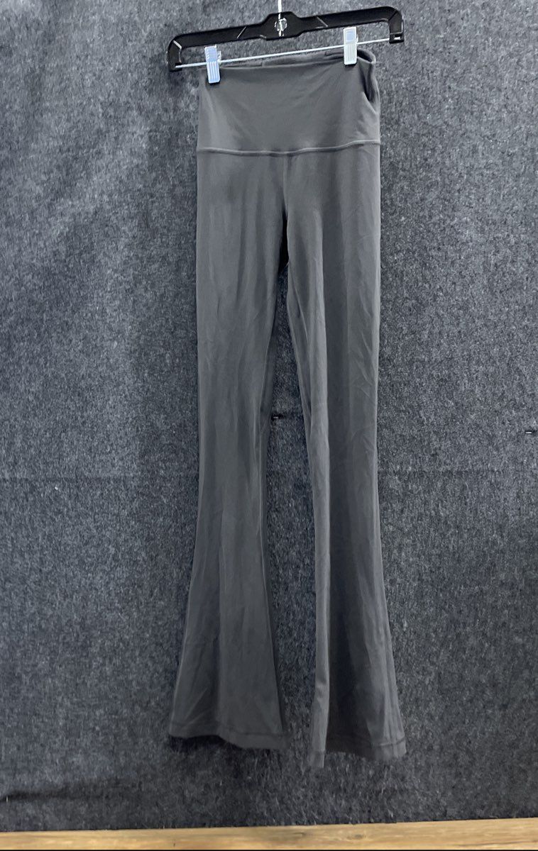 Lululemon Women's Groove Super-High-Rise Flared Leggings Grey Size 4