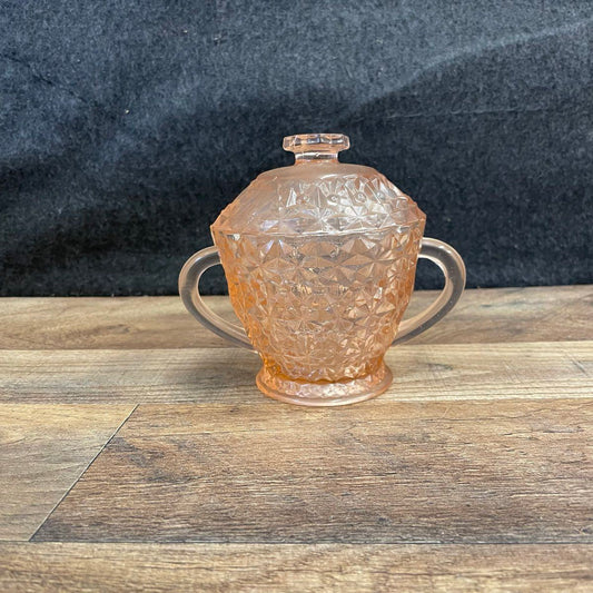 Jeannette Glass Sugar Bowl Pink Depression Glass