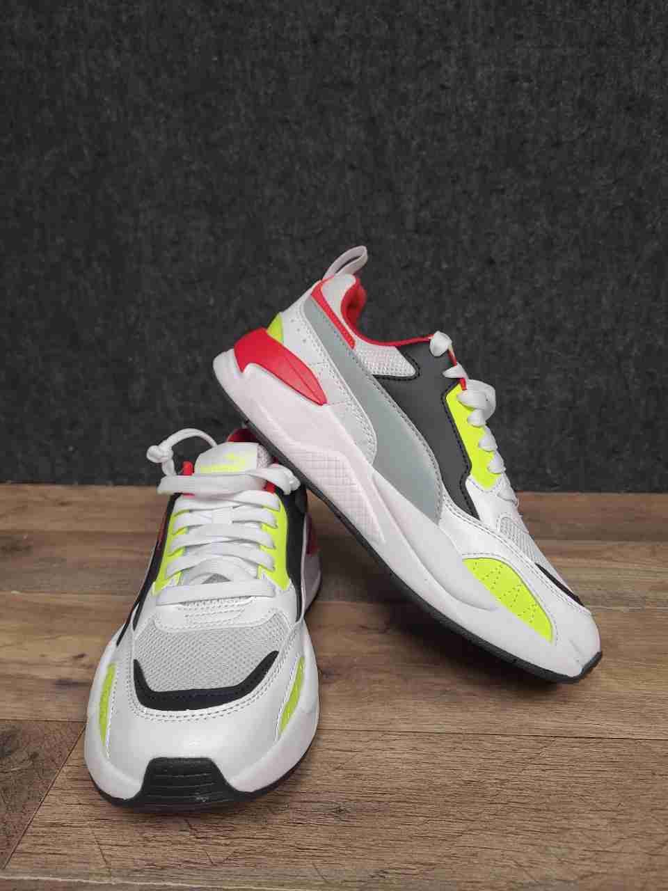 Puma X-Ray Speed Lite White Red Yellow Black Sneakers Big Kids Size 6C