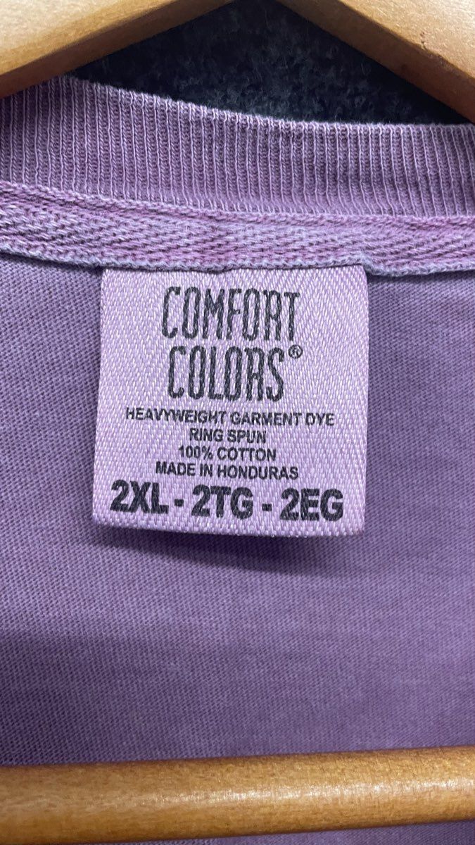 Comfort Colors Men's Purple Freebird Eagle Graphic Heavyweight T-Shirt Sz XXL
