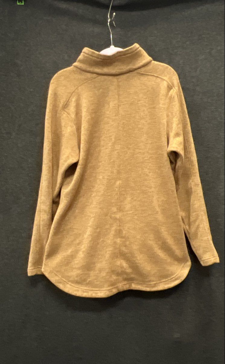 Columbia Women's Sweater Weather Half Snap Pullover Ochre Tan Fleece Sz L