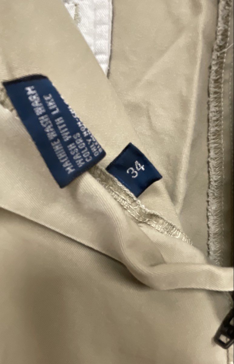 Polo Ralph Lauren Men's Tan Flat Front Cotton Chino Shorts Vintage 90s Sz 34