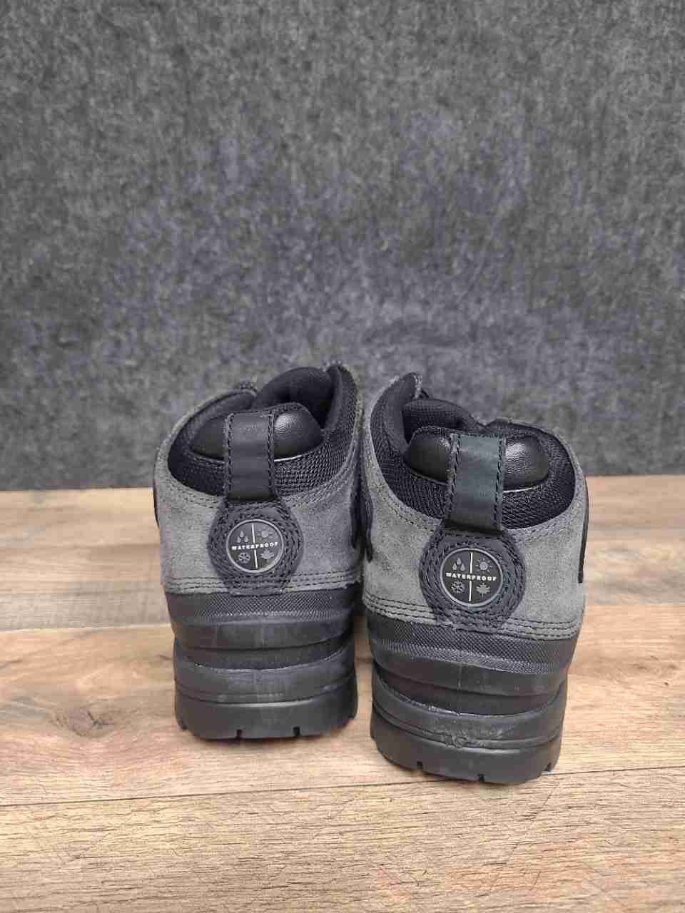 Lands' End Waterproof Black Grey Women's Hiking Boots Size 9B