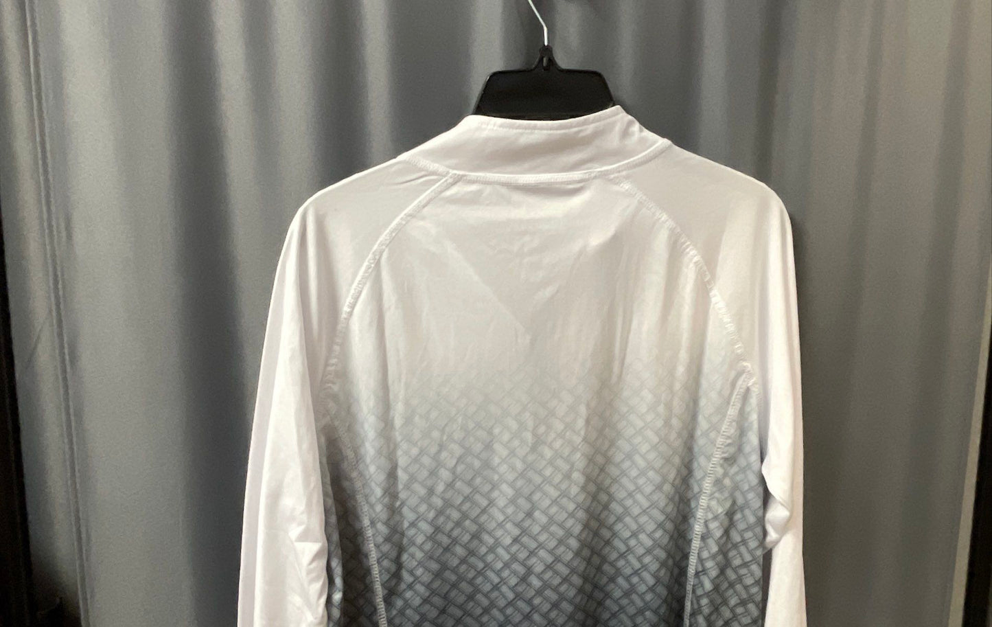 Colosseum Women's Oklahoma Sooners 1/4 Zip Pullover White Gray Ombre NWT XL