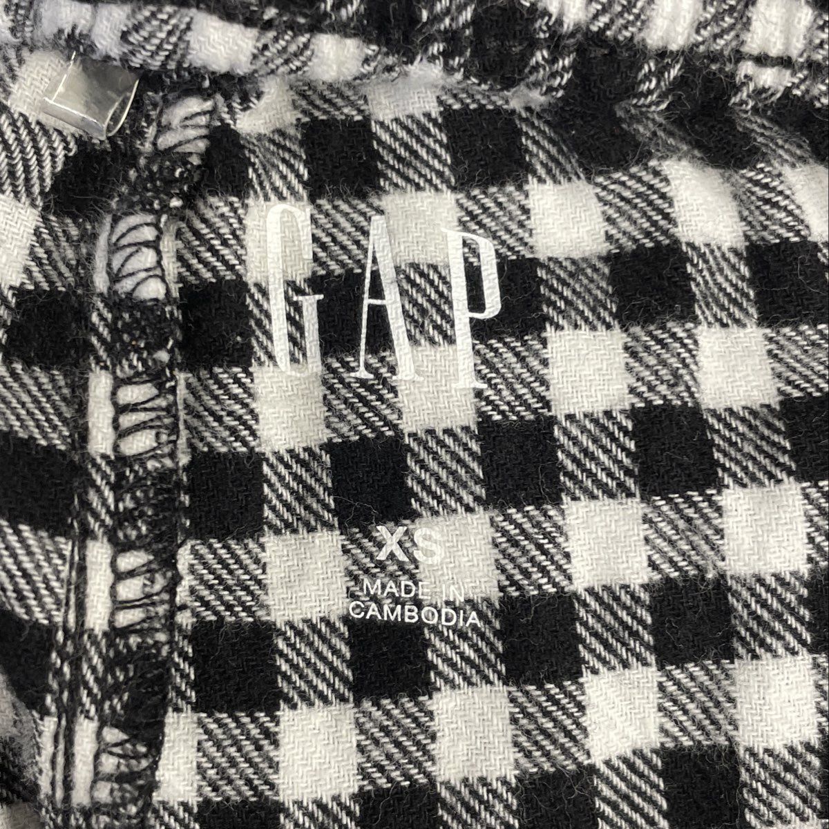 Gap Men's Black White Checkered Gingham Cotton Pajama Lounge Pants NWT Sz XS