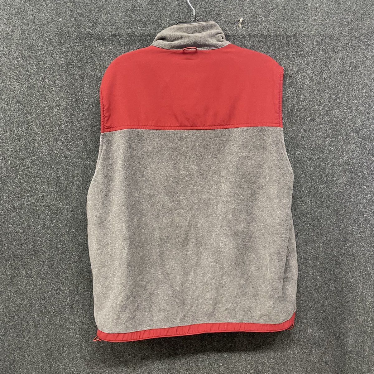 U.S. Expedition Men's Red Grey Reversible Fleece Lined Full Zip Vest Sz L