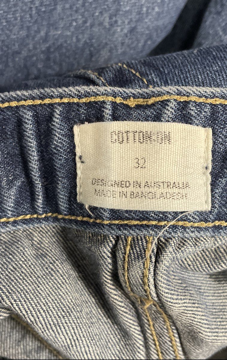 Cotton On Women's Blue Y2K Super Wide Leg Jeans Sz 32