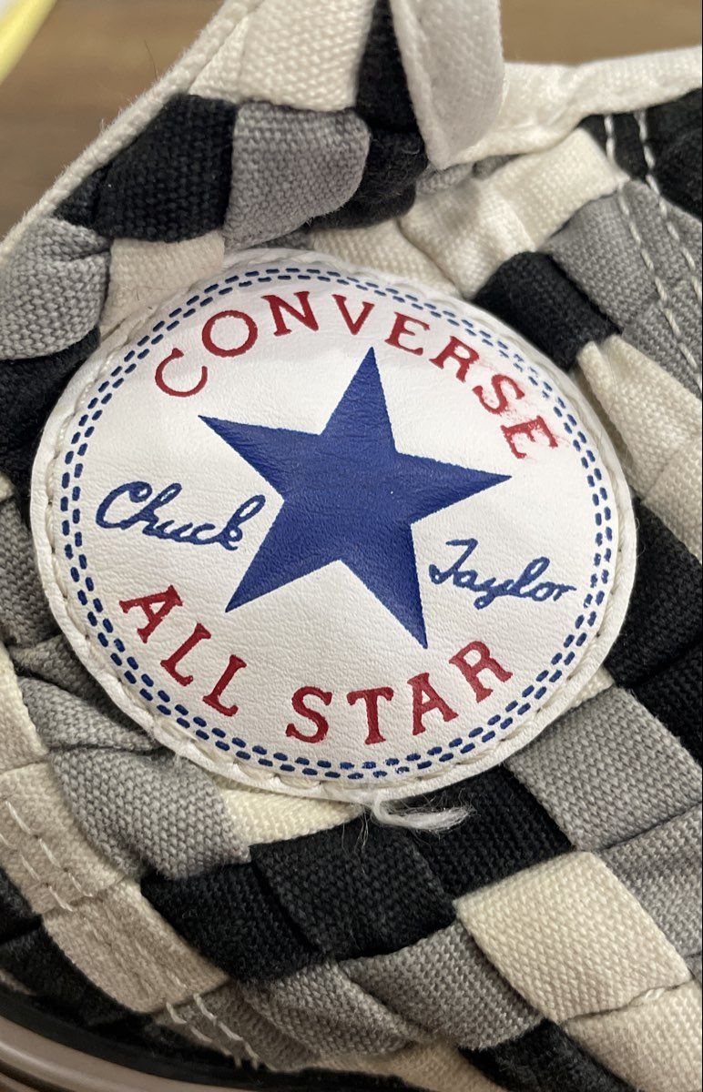 Converse Chuck Taylor All Star Woven Checkered High Top Sneakers Men's Size 6