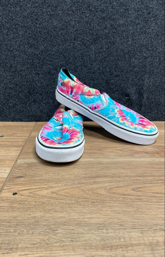 Vans Classic Slip-On Tie-Dye Multi-Color Sneakers Women's Size 8
