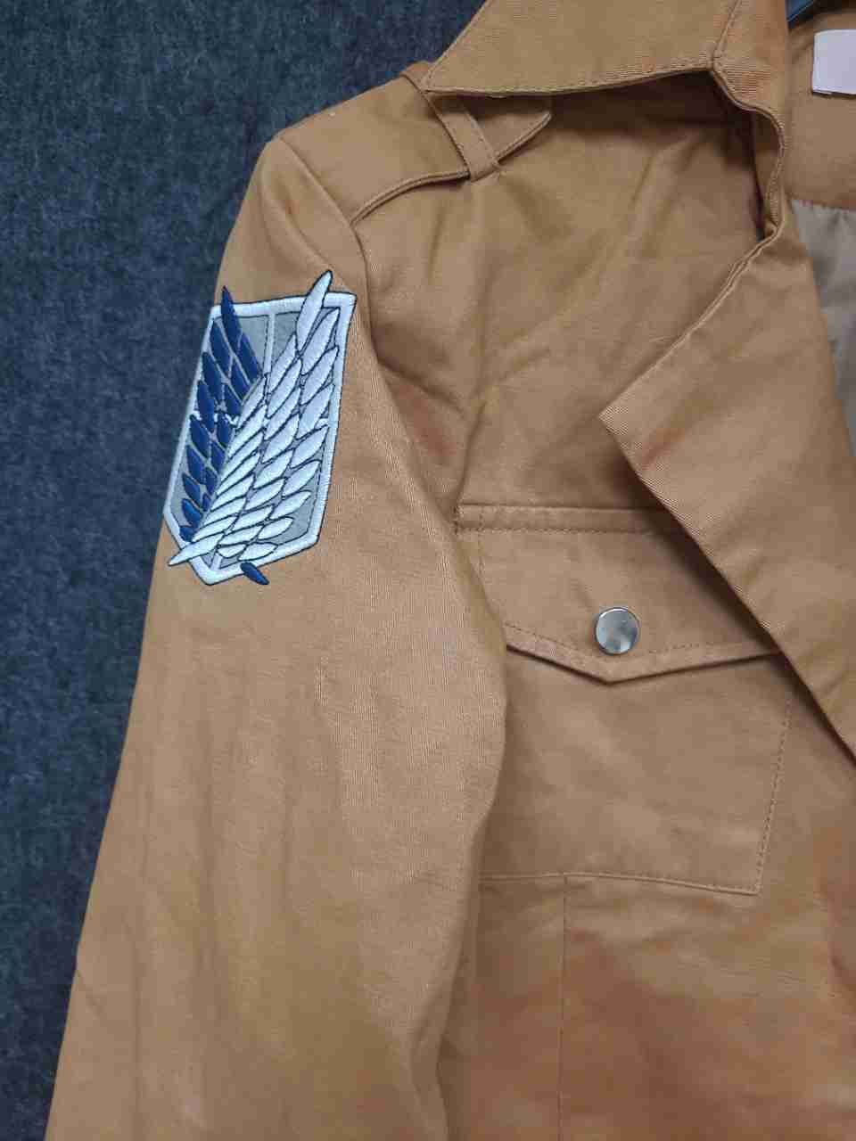Xinghedongman Attack on Titan Scout Regiment Cosplay Jacket Tan M