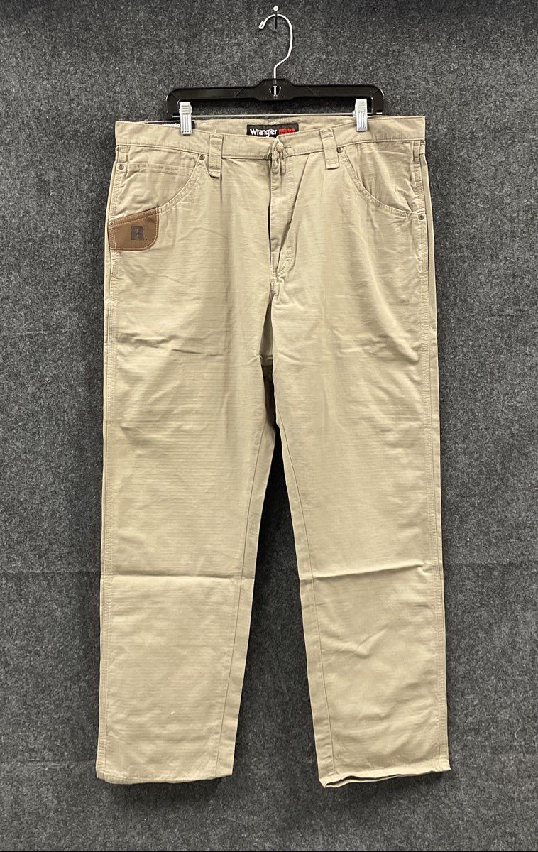 Wrangler Riggs Workwear Men's Tan Ripstop Technician Relaxed Fit Pants NWT 38x32