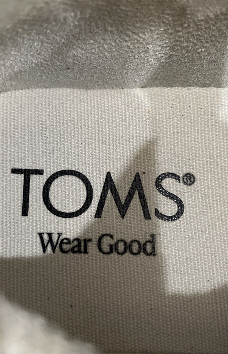 Toms White Leather Metallic Heel Tab Lace Up Sneakers Size 7