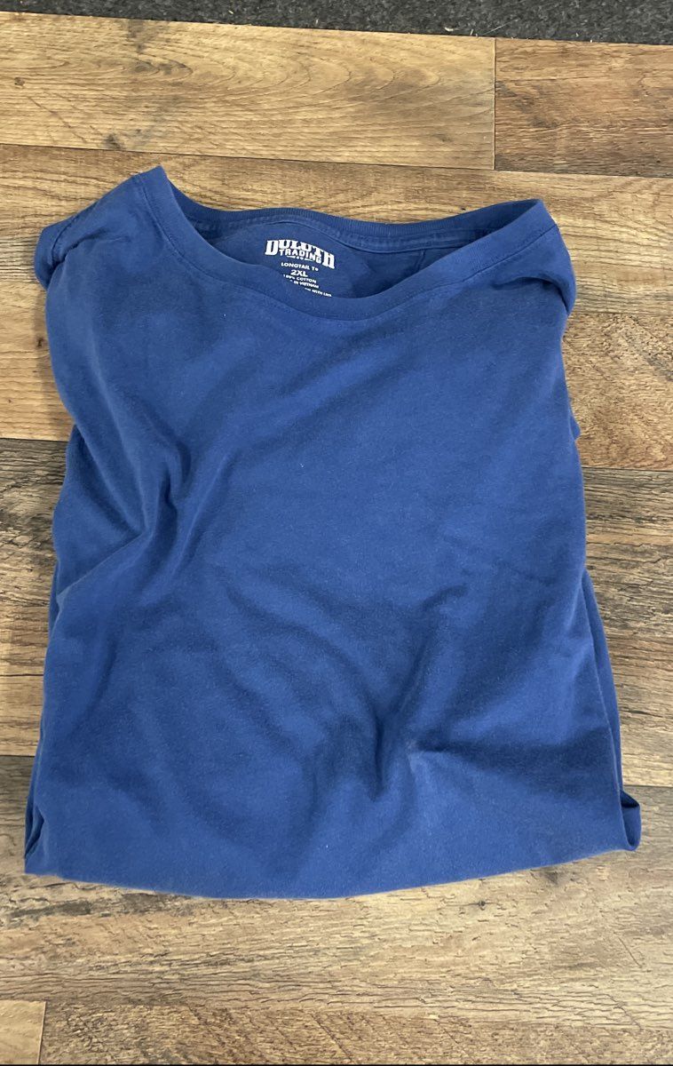 Duluth Trading Co Men's Blue Longtail T Short Sleeve Cotton T-Shirt Sz 2XL