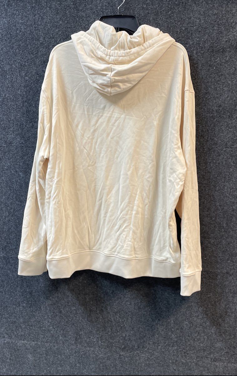 Armani Exchange Men's Cream Embossed Logo Hooded Sweatshirt Hoodie Sz XXL