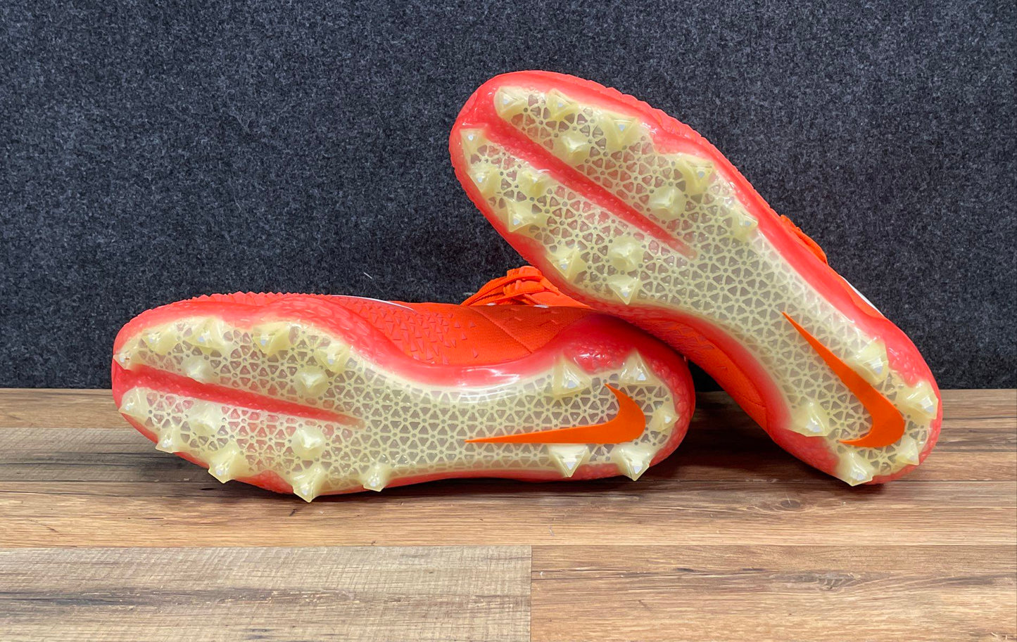 Nike Force Savage Elite Orange White Football Cleats Men's Size 16