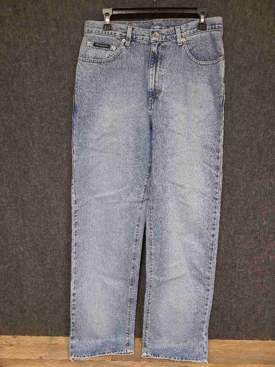 Vintage 90s DKNY Jeans Men's Light Wash Straight Leg 100% Cotton Sz 32x34