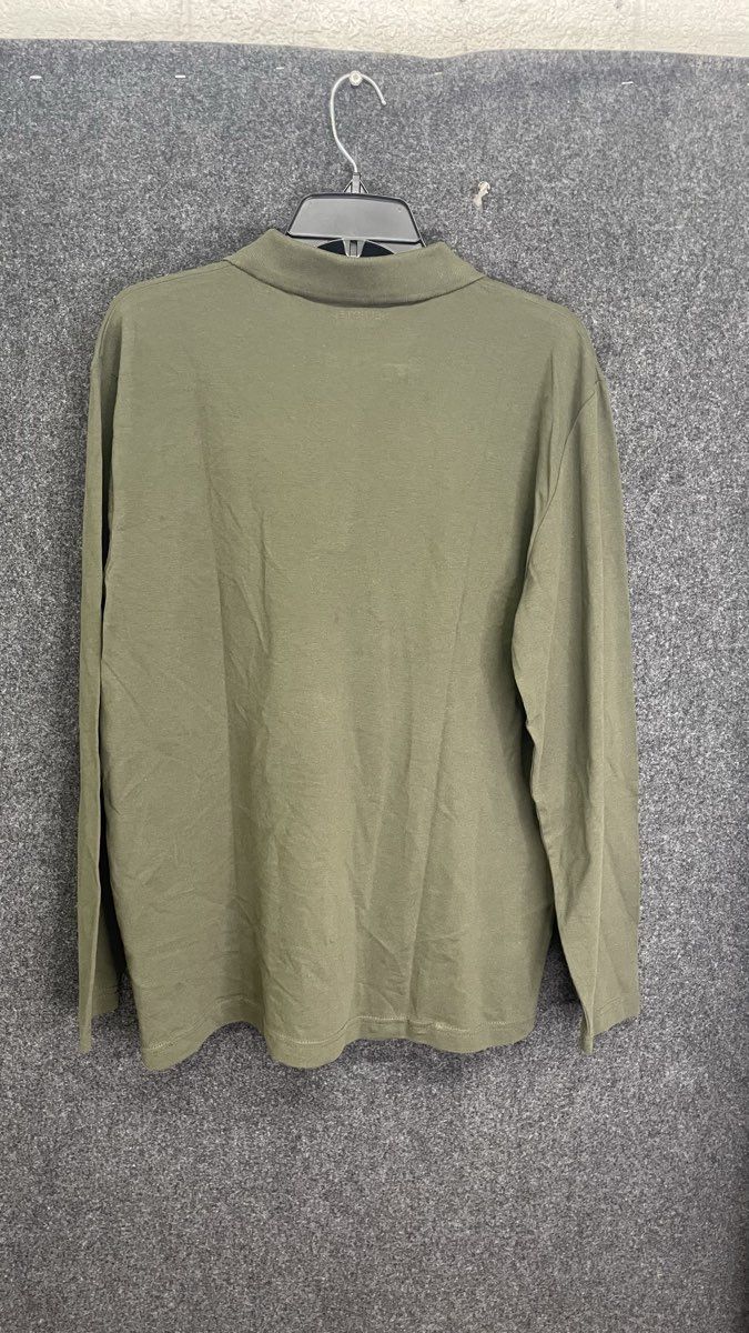 Selected Homme Forest Night Relaxed-Brook Long Sleeve Polo Shirt Mens NWT Sz M