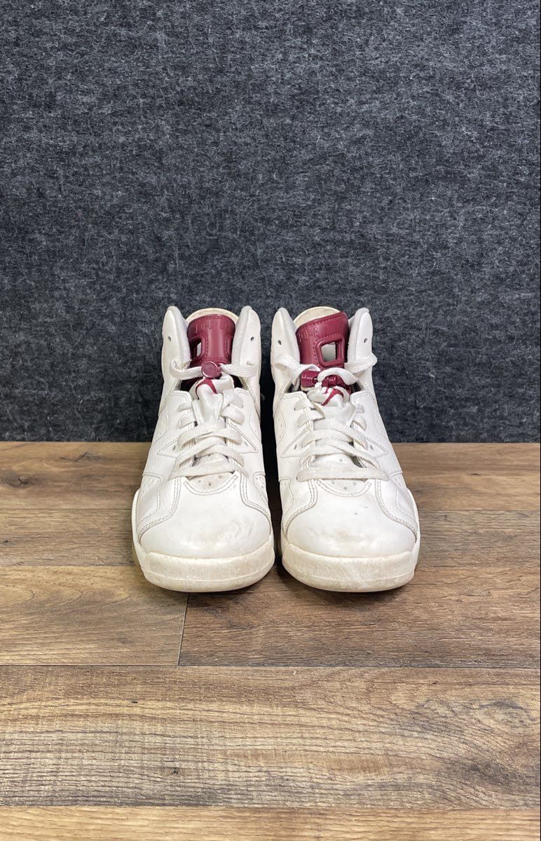 Nike Air Jordan 6 Retro Maroon 2015 Off White New Maroon Size 6.5Y