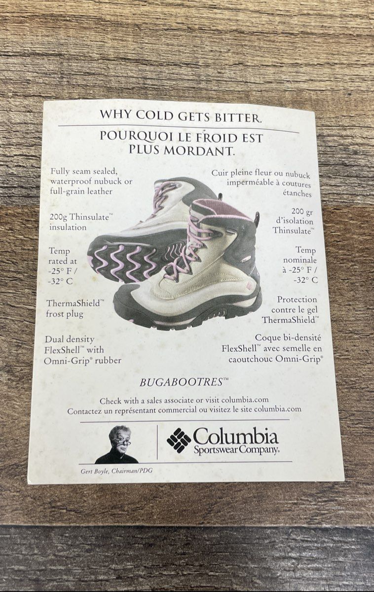 Vintage Columbia Cascadian Summit Tan Black Women's Winter Snow Boots Size 8
